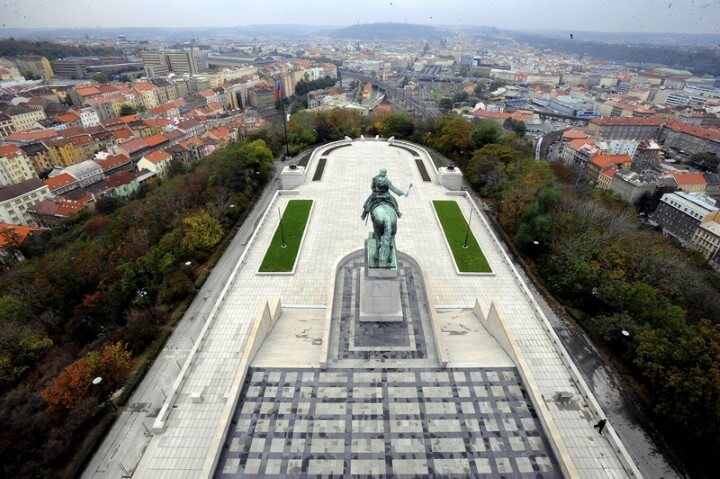 Národní památník na Vítkově (pohled ze střechy)